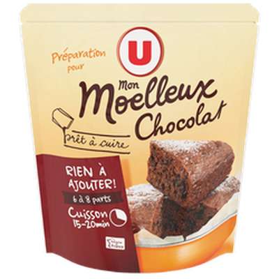 Préparation pour gâteau moelleux au chocolat, U (500 g)