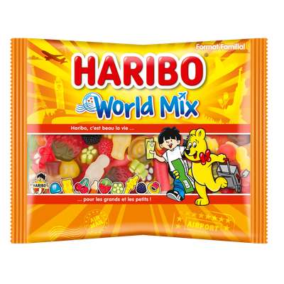 Bonbons assortiment World Mix, Haribo (500 g)