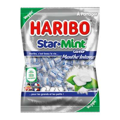 Bonbons à la menthe Ricqlès Starmint, Haribo (200 g)