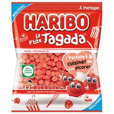 Confiserie gélifiée fraise tagada, Haribo (220 g)