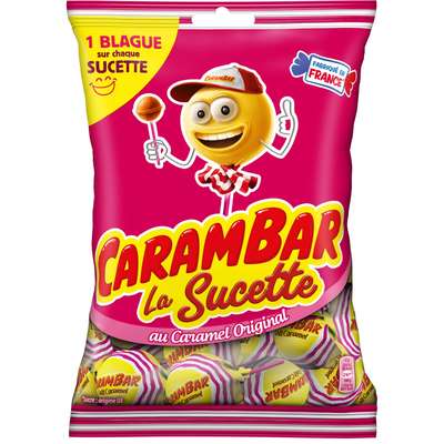 Bonbon sucette caramel, Carambar (156 g)