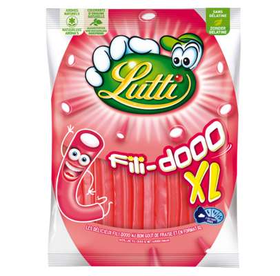 Bonbons fili dooo Fraise Xl, Lutti (180 g)