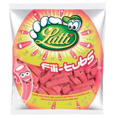Bonbons Fili Tubs fraise, Lutti (200 g)