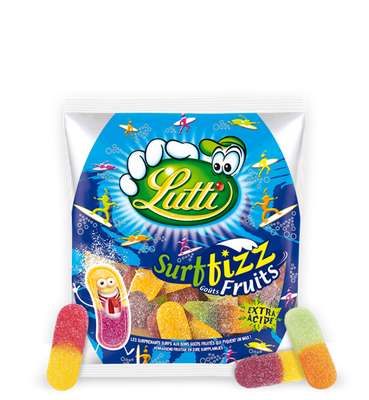 Bonbons langues Surffizz, Lutti (200 g)