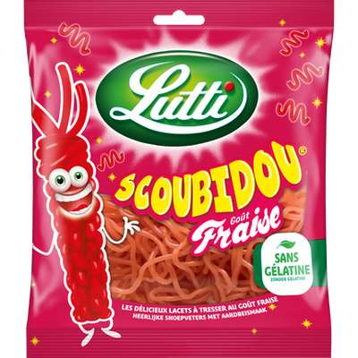 Scoubidou fraise, Lutti (200 g)