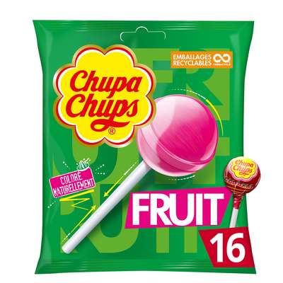 Sucettes Chupa Chups aux fruits (x 16, 192 g)