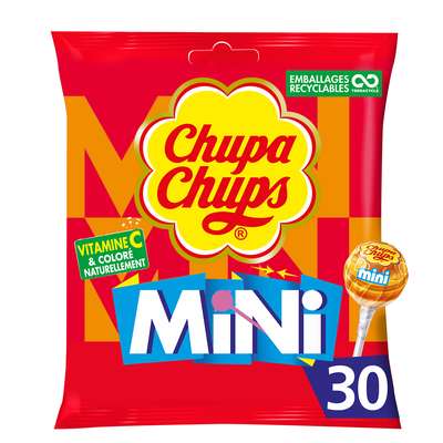 Assortiment de mini sucettes, Chupa Chups (x 30, 180 g)