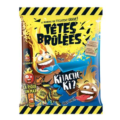Bonbons framboise et cola, Têtes Brulées (200 g)