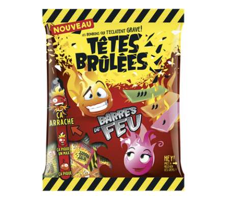Bonbons fruits rouges, Têtes Brulées (200 g)