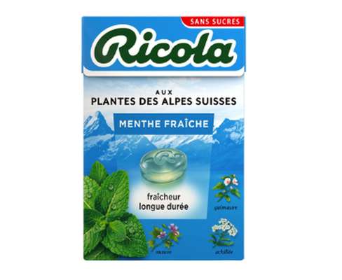 Bonbons sans sucres menthe fraiche, Ricola (50 g)
