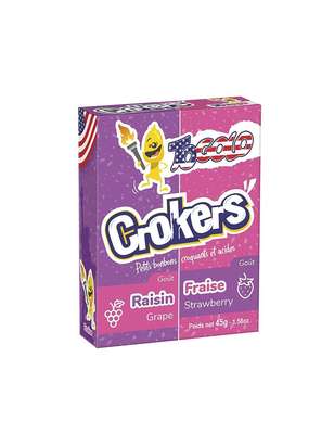Bonbon Crockers goût raisin fraise, Togolo (45 g)