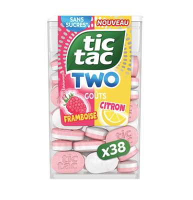 Tic Tac Two framboise et citron  (38 g)