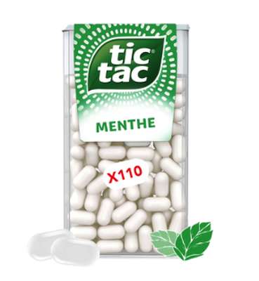 Tic Tac à la menthe (x 110, 54 g)