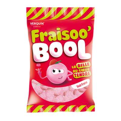 Bonbons tendres aromatisées à la fraise, Bool's (200 g)