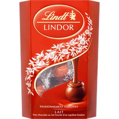 Chocolat au lait fourré fondant Lindor, Lindt (200 g)