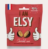 Billes soufflées de lentilles enrobées de chocolat noir et sel de Guérande, Elsy (30 g)