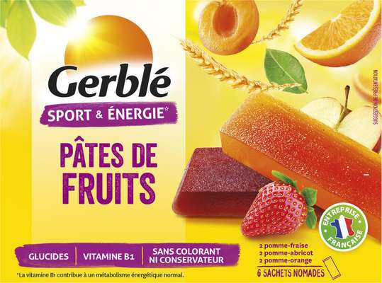 Pâtes de fruits, Gerblé (6 x 27 g)
