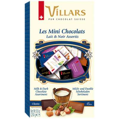 Assortiment de mini chocolats lait & noir, Villars (250 g)
