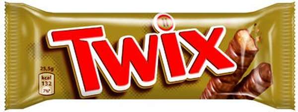 Barre chocolatée et caramel, Twix (x 1, 50 g)