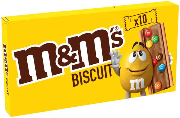 Biscuit barres chocolatées, M&M's (198 g)