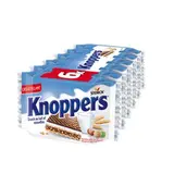 Gaufrettes fourrées au lait et au noisettes, Knoppers (6 x 25 g)