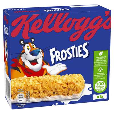Barres de céréales Frosties, Kellogg's (6 x 25 g)