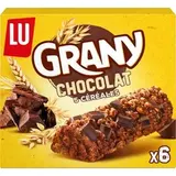 Barres de céréales Grany chocolat 5 céréales, Lu (x 6, 125 g)