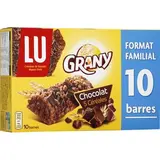 Barre de céréales Grany au chocolat, Lu (x 10, 208 g)