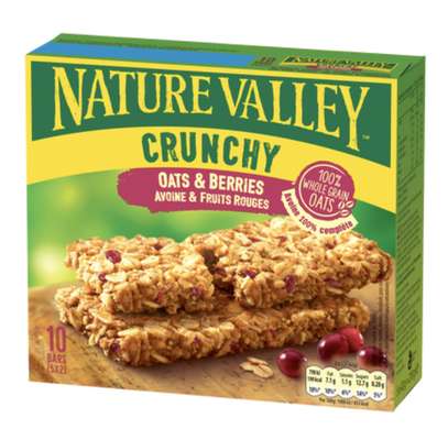 Barres céréales à l'avoine et fruits rouges, Nature Valley (5 x 42 g)