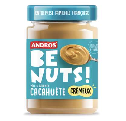 Pâte à tartiner aux cacahuètes crémeuses, Andros (325 g)