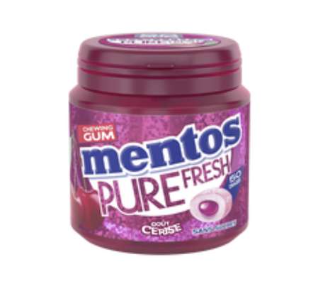 Chewing Gum Pure Fresh goût Cerise, Mentos (100 g)