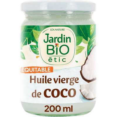 Huile vierge de noix de coco BIO, Jardin BIO (20 cl)