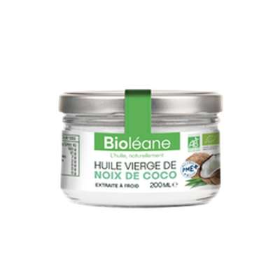 Huile vierge de noix de coco BIO, Bioléane (20 cl)