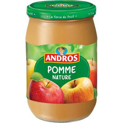 Compote de pomme nature, Andros (660 g)