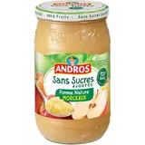 Compote pomme en morceaux sans sucres ajoutés, Andros (695 g)