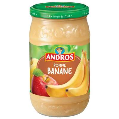 Compote pomme/banane, Andros (750 g)