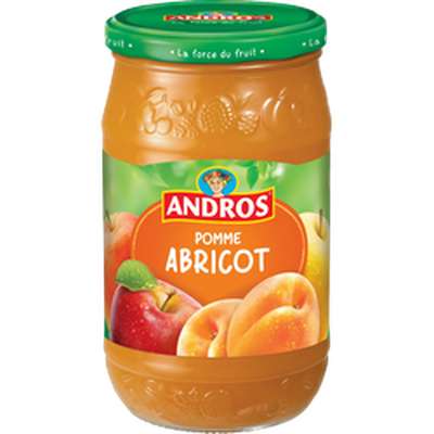 Compote pomme/abricot, Andros (750 g)