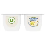 Compote poire sans sucres ajoutés, U (4 x 100 g)