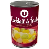 Cocktail 4 fruits au sirop léger, U (250 g)