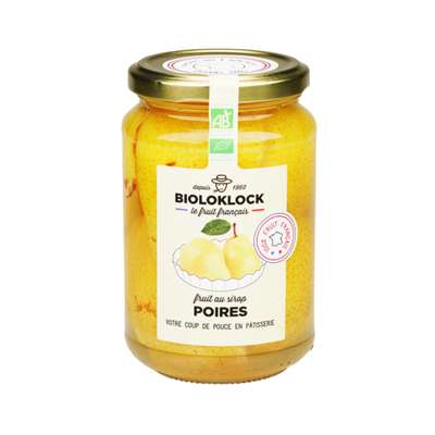 Poire au sirop France BIO, Biolo'klock (200 g)