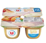 Compote pomme abricot sans sucres ajoutés, U (4 x 100 g)