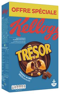 Céréales Trésor au chocolat au lait, Kellogg's OFFRE SPECIALE (750 g)