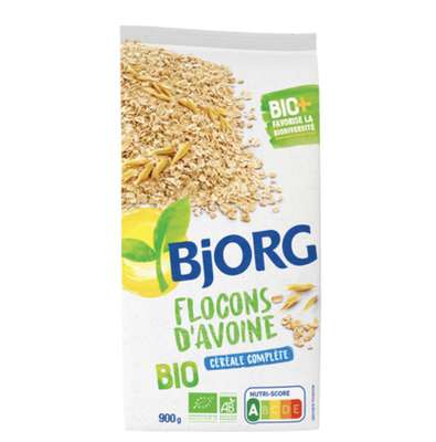 Flocons d'avoine complète BIO, Bjorg (900 g)