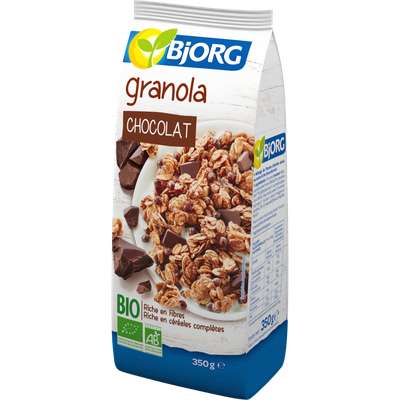Granola chocolat BIO, Bjorg (350 g)
