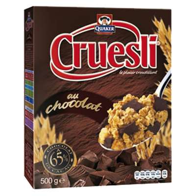Cruesli au chocolat noir, Quaker (450 g)