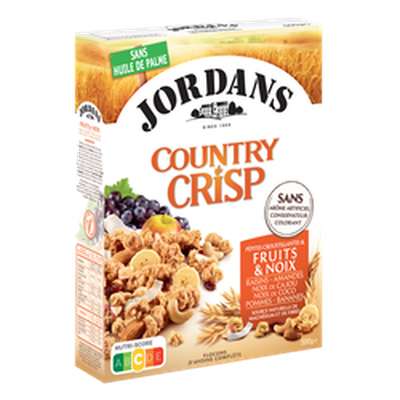 Céréales country crisp fruits et noix Jordans (500 g)