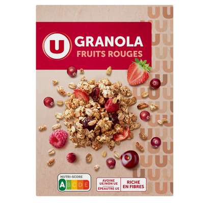 Granola fruits rouges, U (350 g)