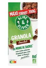 Mélange de flocons d'avoine, de graines et de pépites de chocolat BIO, Aline & Olivier (700 g)