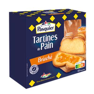Tartine de pain brioché, Pasquier (210 g)