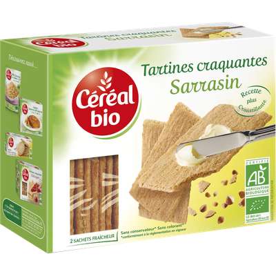 Tartines craquantes au sarrasin BIO, Céréal Bio (145 g)